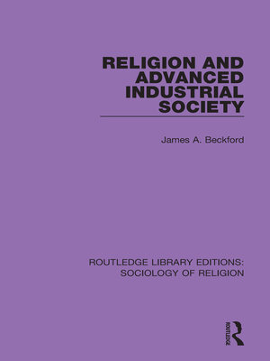 cover image of Religion and Advanced Industrial Society